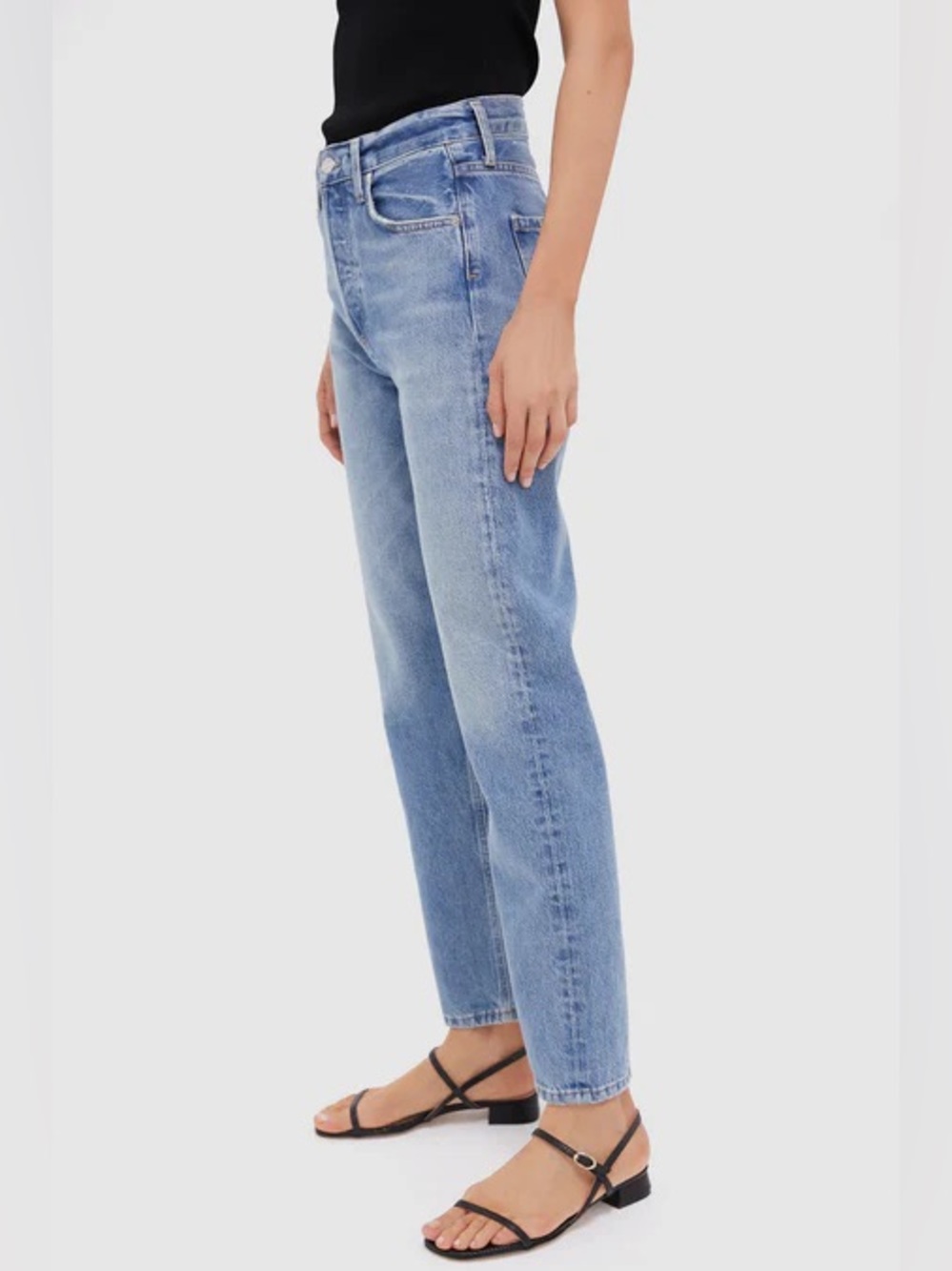 Citizens of Humanity Blaine 24 high rise straight jeans ankle jeans, color Perri - Picture 7 of 12